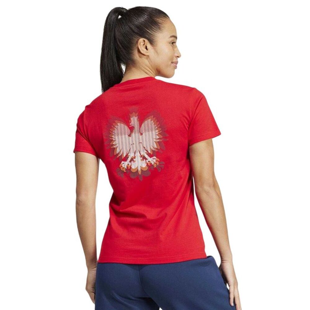 Adidas Womens/Ladies Poland HIIT Training T-Shirt / Better Scarlet - Picture 2 of 5